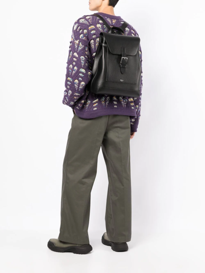 Mulberry Chiltern Logo-embossed Backpack In Black