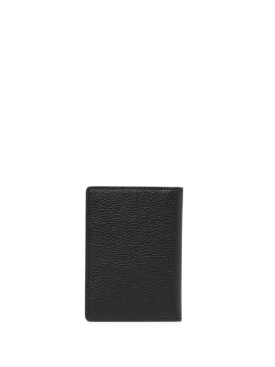 Shop Mulberry Bi-fold Logo-embossed Wallet In Black
