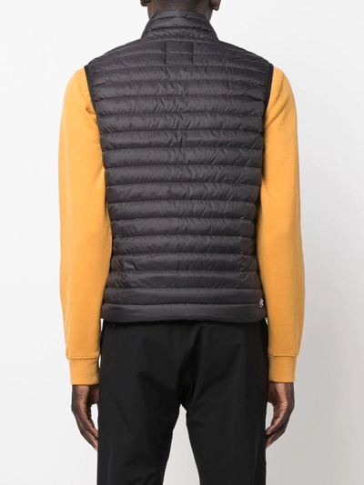 Shop Colmar Logo-patch Quilted Gilet In Black