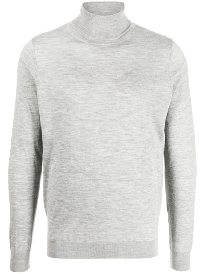 Shop Colombo Fine-knit Roll-neck Jumper In Grey
