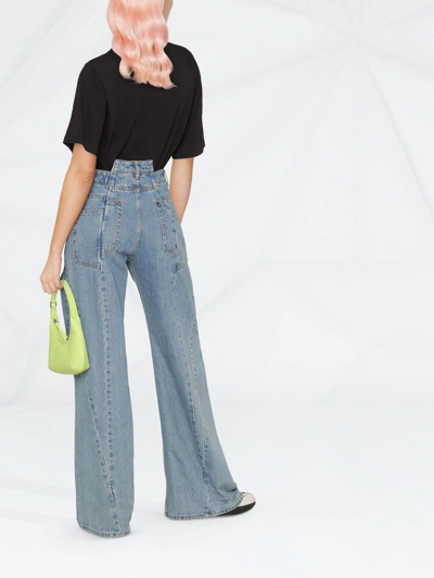 Rotate Birger Christensen Aster Organic Cotton T-shirt In Black