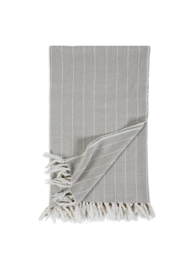 Shop Pom Pom At Home Henley Hand-loomed Throw Blanket In Oat