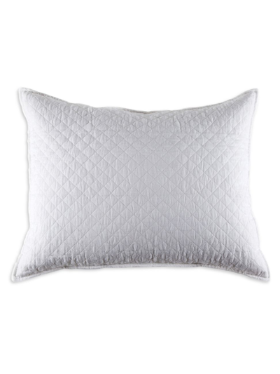 Shop Pom Pom At Home Hampton Quilted Linen Pillow In White