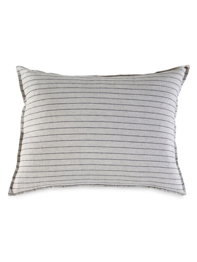 Shop Pom Pom At Home Blake Linen Pillow In Flax Midnight