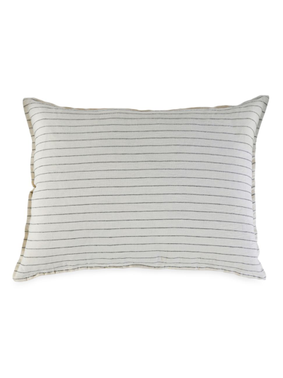 Shop Pom Pom At Home Blake Linen Pillow In Cream Grey