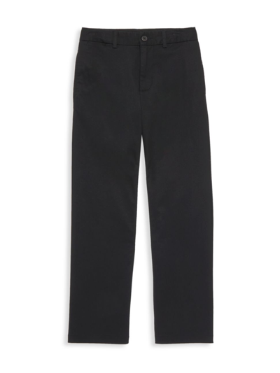 Shop Polo Ralph Lauren Little Boy's & Boy's Flat Front Pants In Black