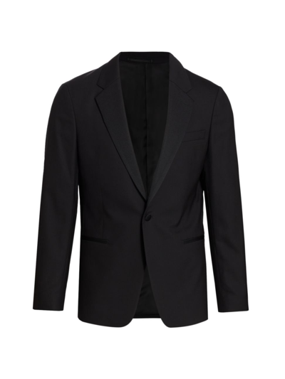 Shop Theory Men's Wool Tuxedo Jacket In Black