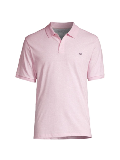 Shop Vineyard Vines Men's Edgartown Piqué Polo Shirt In Pink Cloud