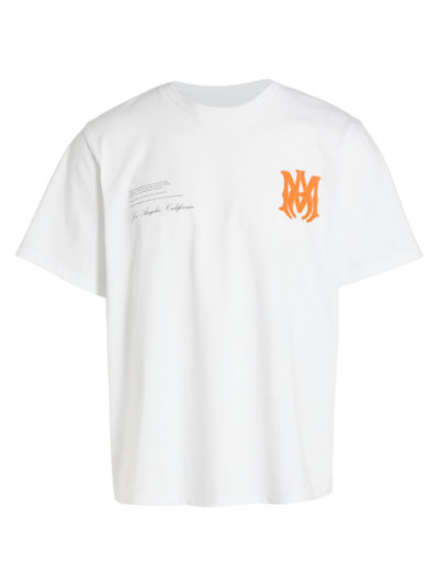 T-shirt Amiri White size M International in Cotton - 24027324