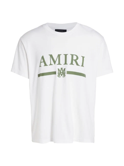 Shop Amiri Men's Ma Bar Logo T-shirt In White