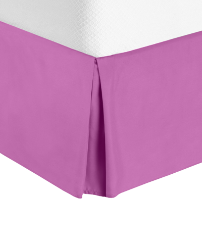 Shop Nestl Bedding Bedding 14" Tailored Drop Premium Bedskirt, California King In Orchid Purple