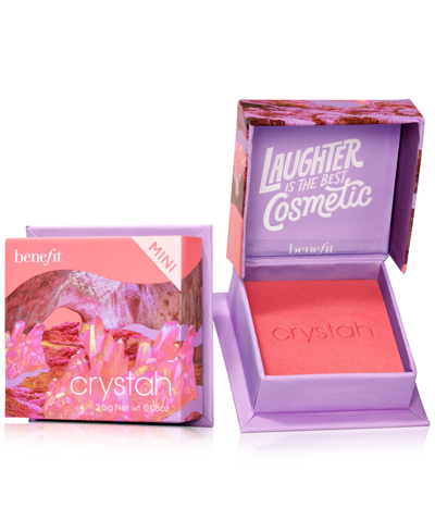 Shop Benefit Cosmetics Wanderful World Silky-soft Powder Blush Mini In Crystah Mini