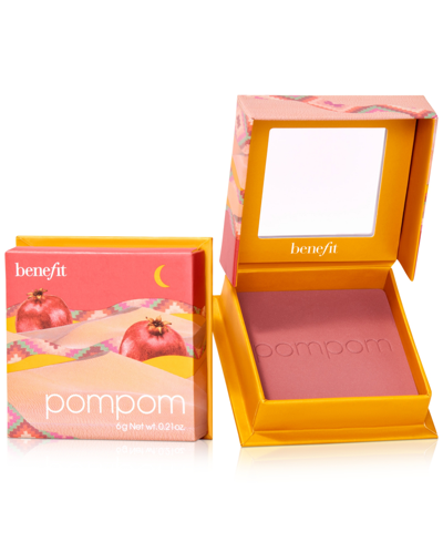 Shop Benefit Cosmetics Wanderful World Silky-soft Powder Blush In Pompom (plum)