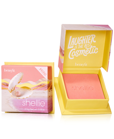 Shop Benefit Cosmetics Wanderful World Silky-soft Powder Blush Mini In Shellie Mini