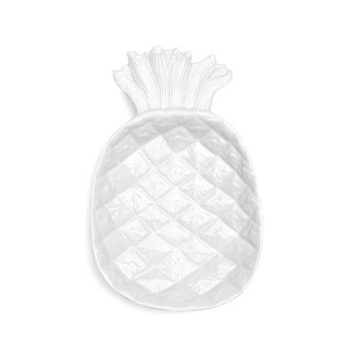 Shop Q Squared Melamine 16" Pineapple Serving Platter In White