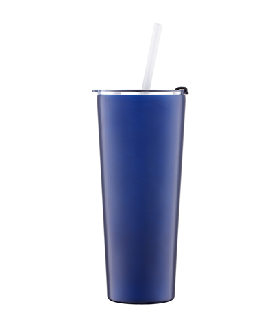 Shop Thirstystone By Cambridge 24 oz Insulated Straw Tumbler In Navy