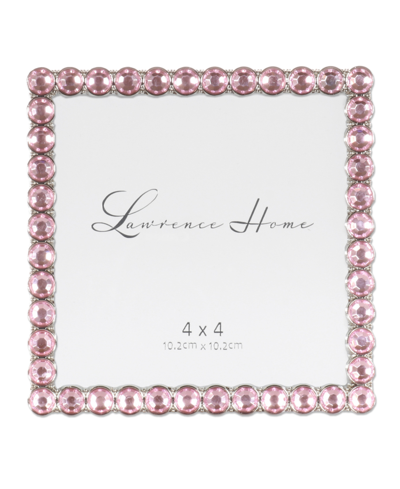 Shop Lawrence Frames Metal Sparkle Frame, 4" X 4" In Soft Pink