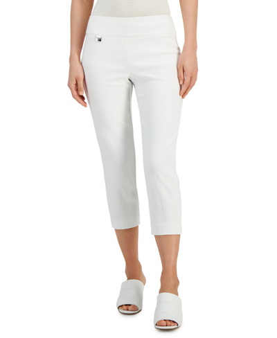 Alfani Petite Tummy-Control Pull-On Capri Pants, Created for