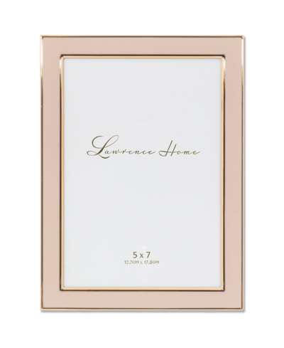 Shop Lawrence Frames Metal And Enamel Picture Frame, 5" X 7" In Pink
