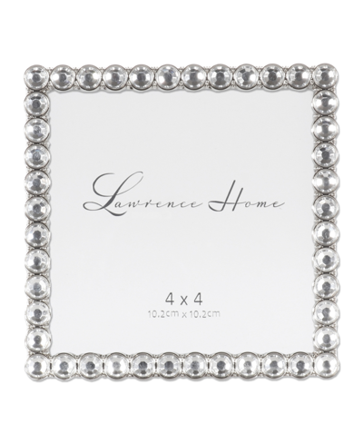 Shop Lawrence Frames Metal Sparkle Frame , 4" X 4" In Clear Brilliance
