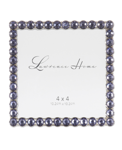 Shop Lawrence Frames Metal Sparkle Frame, 4" X 4" In Midnight Blue