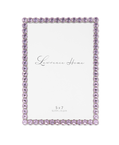 Shop Lawrence Frames Metal Sparkle Frame, 5" X 7" In Bright Lilac