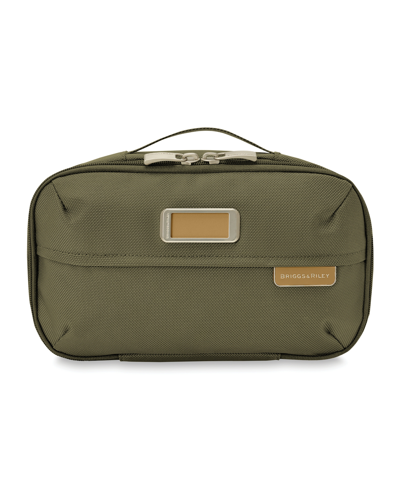 Shop Briggs & Riley Baseline Expandable Essentials Kit In Olive