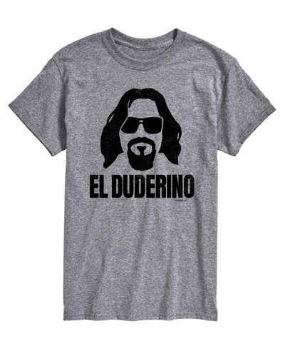 Shop Airwaves Men's The Big Lebowski El Duderino T-shirt In Gray