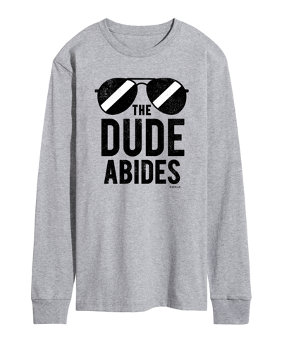 Shop Airwaves Men's The Big Lebowski The Dude Long Sleeve T-shirt In Gray