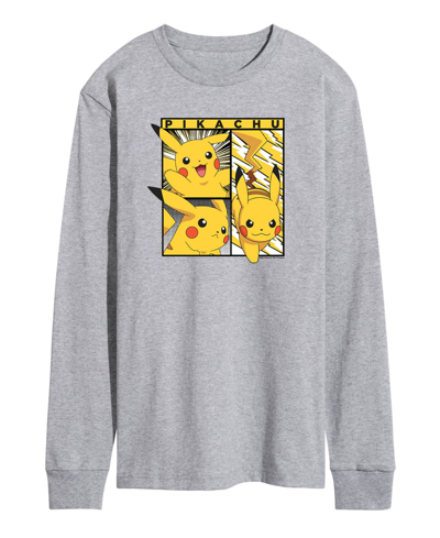 Shop Airwaves Men's Pokemon Long Sleeve T-shirt In Gray