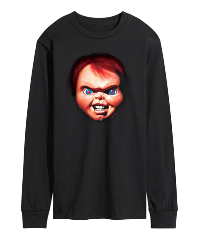 Shop Airwaves Men's Chucky Face Long Sleeve T-shirt In Black