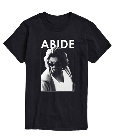 Shop Airwaves Men's The Big Lebowski Abide T-shirt In Black