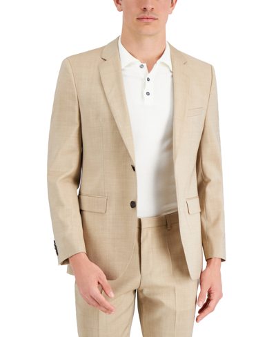 Shop Hugo Boss Men's Modern-fit Solid Suit Jacket In Light Tan