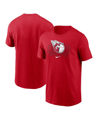 Shop Nike Men's  Red Cleveland Guardians Logo Local Team T-shirt