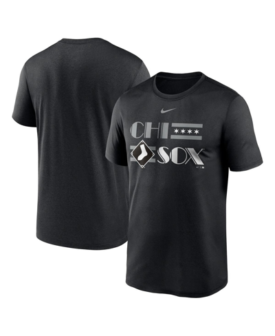 Shop Nike Men's  Black Chicago White Sox Local Club T-shirt