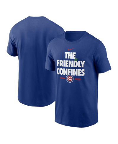 Shop Nike Men's  Royal Chicago Cubs The Friendly Confines Local Team T-shirt