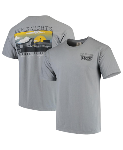 Shop Image One Men's Gray Ucf Knights Team Comfort Colors Campus Scenery T-shirt
