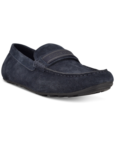 Shop Calvin Klein Men's Oliver Casual Slip-on Loafers Men's Shoes In Navy