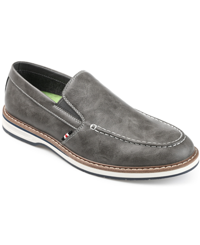 Vance Co. Men's Harrison Slip-on Casual Loafers In Gray