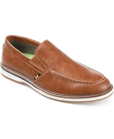 Shop Vance Co. Men's Harrison Slip-on Casual Loafers In Cognac