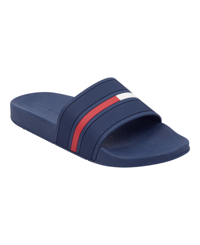 Shop Tommy Hilfiger Men's Ennis Pool Slide Sandals In Navy