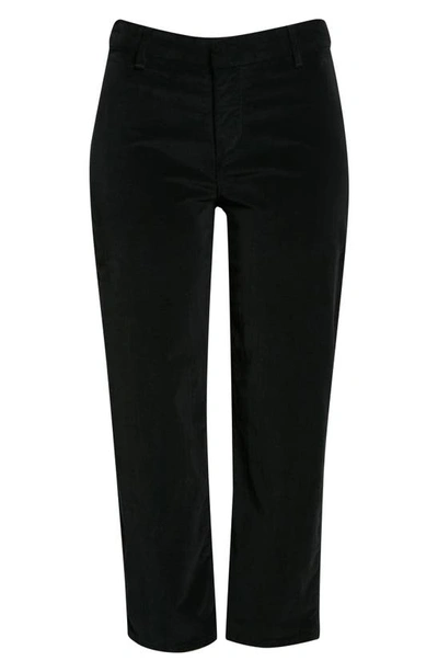 Shop Frank & Eileen Kinsale Performance Cotton Crop Pants In Black