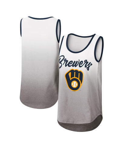 Shop G-iii 4her By Carl Banks Women's  White Milwaukee Brewers Logo Opening Day Tank Top