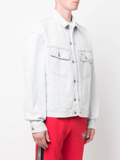 Diesel D-lillo Denim Jacket In Blue