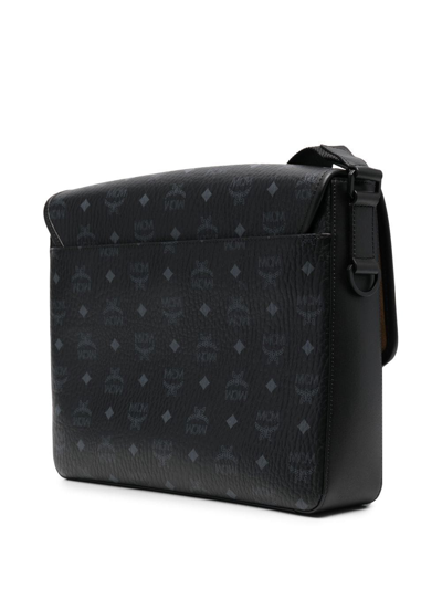 Shop Mcm Medium Klassik Messenger Bag In Black