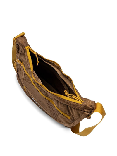 Supreme Logo-patch Shoulder Bag In Brown