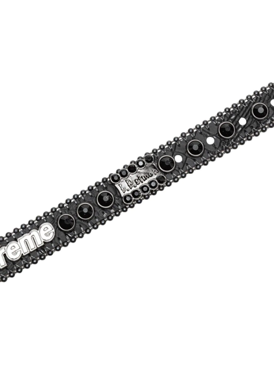 Shop Supreme B.b. Simon Studded Dog Collar In Schwarz