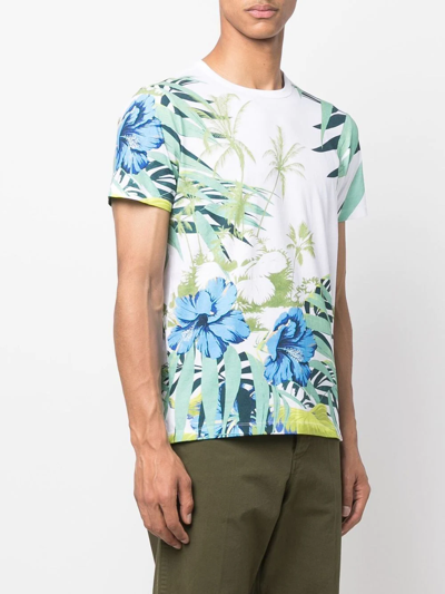 Shop Orlebar Brown Sammy Floral-print T-shirt In White