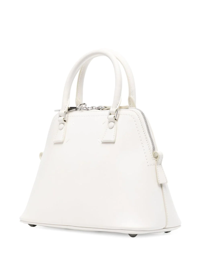 Shop Maison Margiela Mini 5ac Classique Top-handle Bag In White