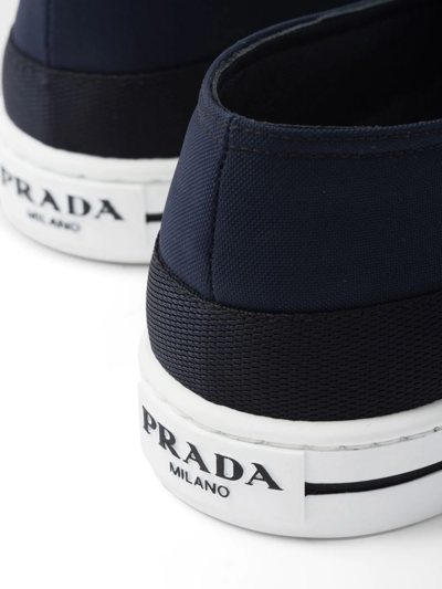 Shop Prada Slip-on Sneakers In Blue